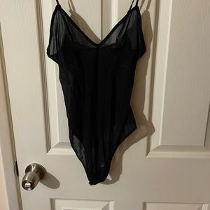 Kendall & Kylie | Size S | Black sheer body suit